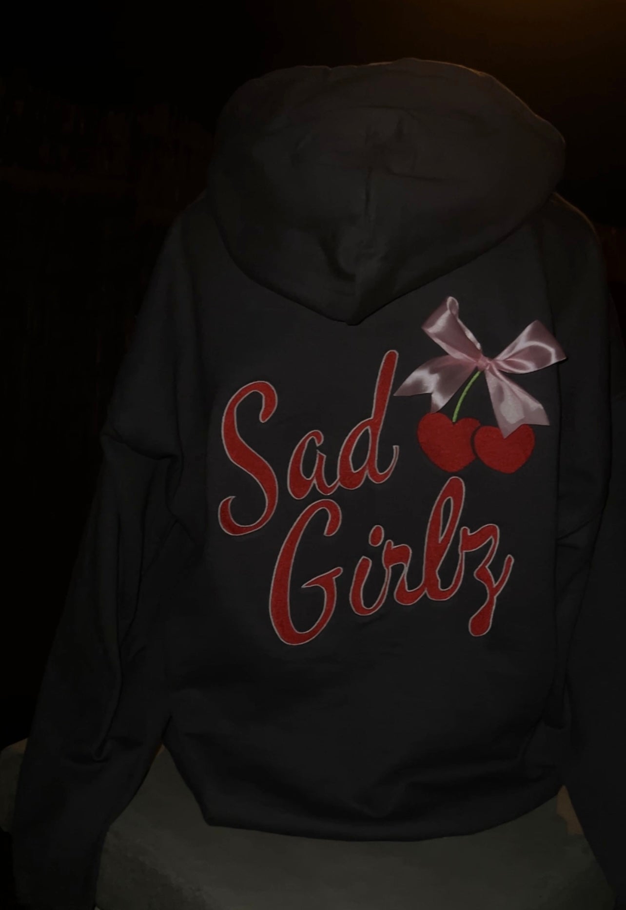 Sad Girlz cherries hoodie 🎀