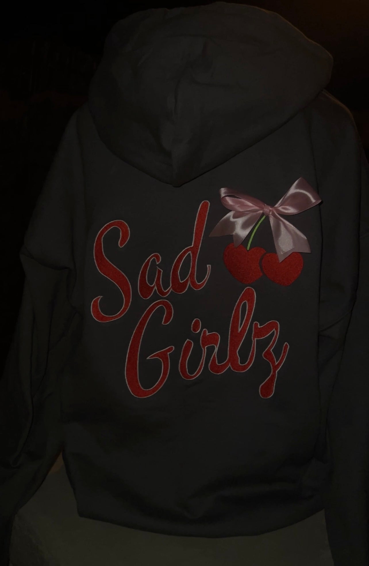 Sad Girlz cherries hoodie 🎀
