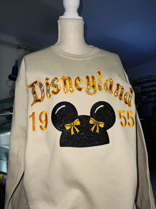 Disneyland bows embroidered sweater💗