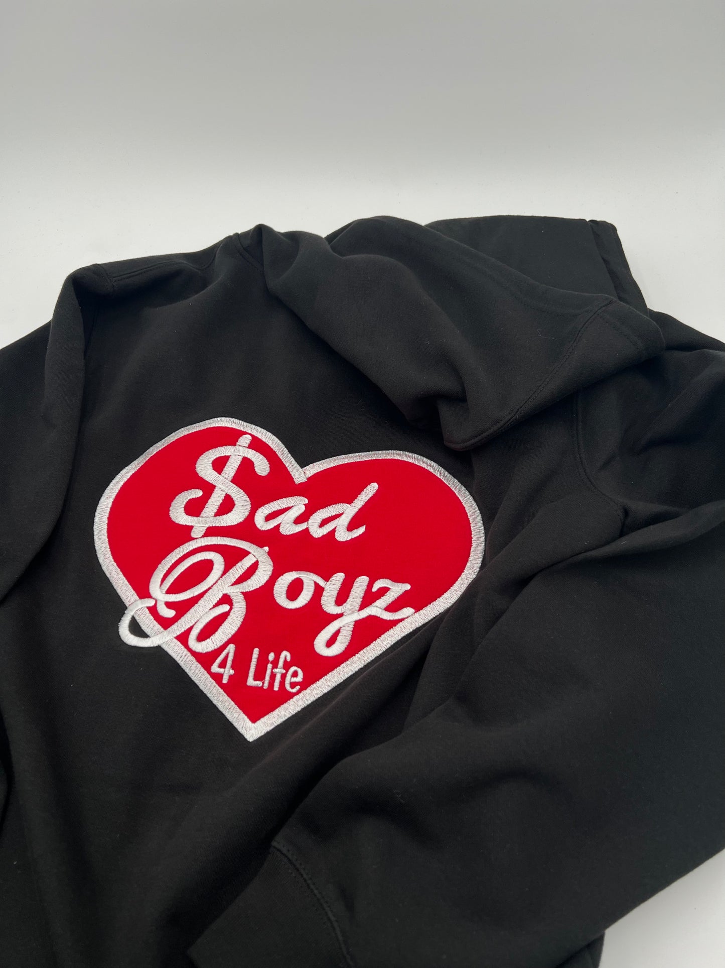 $ad Boyz heart embroidered zip up hoodie ❤️