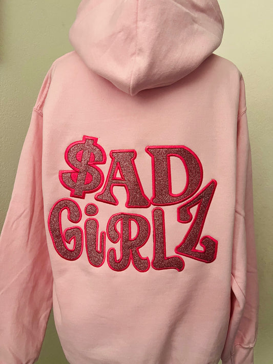 $AD Girlz pink/ black hoodie💖